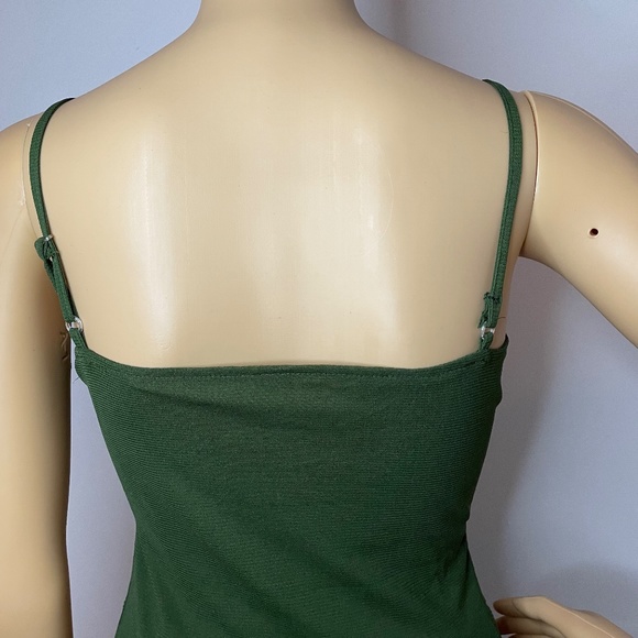 Y2K gorgeous emerald beaded camisole with layers! - Picture 9 of 11